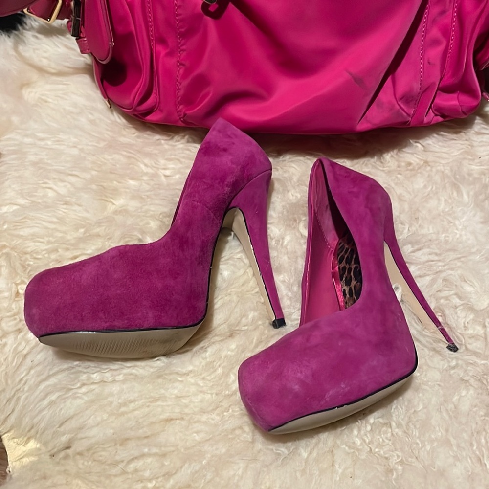 Aldo pink suede shoes